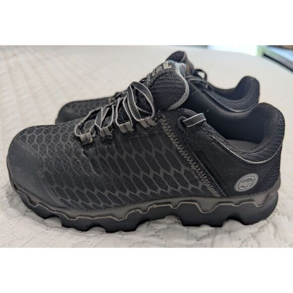 👟 Timberland PRO Alloy Toe Work Shoes Black - Size 9W 👟 - Picture 4 of 11